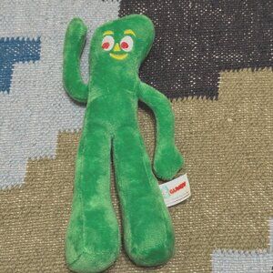 MULTIPET Plush Dog Toy: GUMBY Squeaky Toy, for Small/Medium/Large Pups